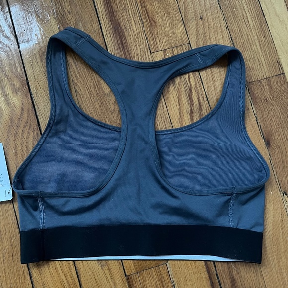 NWT Victoria’s Secret Sport Black Gray "The Player" Racerback Sports Bra Sz S - Picture 2 of 5